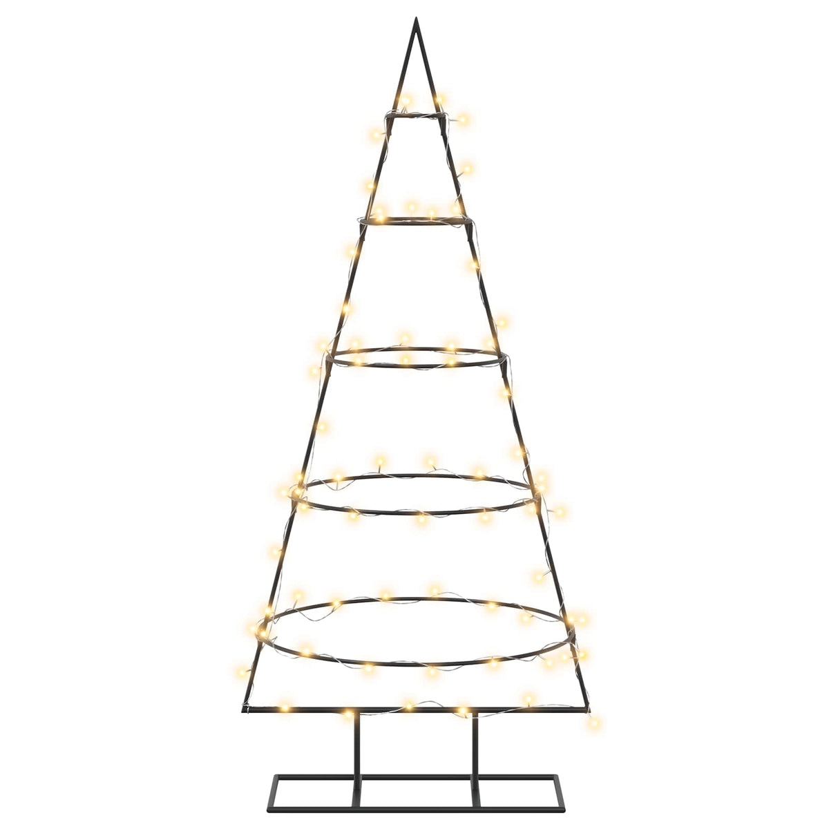 Metalen kerstboom met standaard KUOPIO 125 cm Warmwit Staal