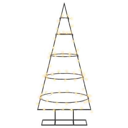 Metalen kerstboom met standaard KUOPIO 125 cm Warmwit Staal
