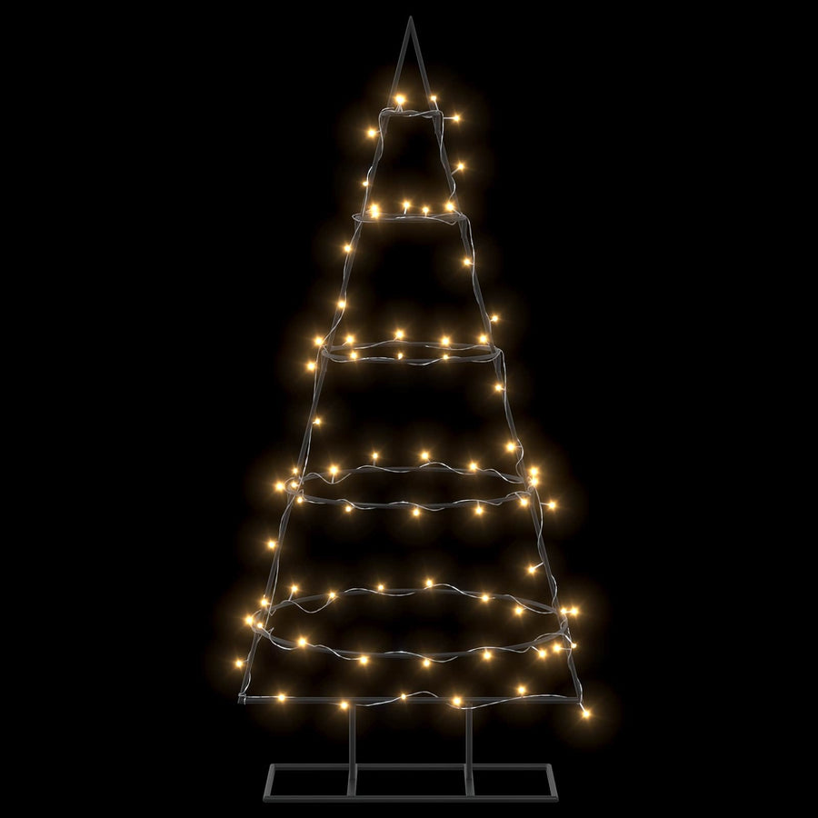 Metalen kerstboom met standaard KUOPIO 125 cm Warmwit Staal