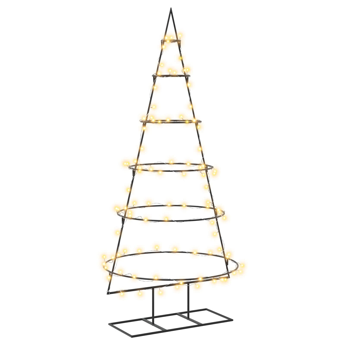 Metalen kerstboom met standaard KUOPIO 150 cm Warmwit Staal