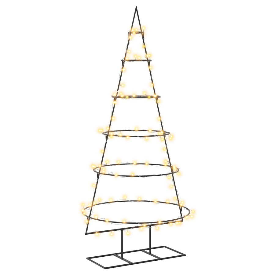Metalen kerstboom met standaard KUOPIO 150 cm Warmwit Staal