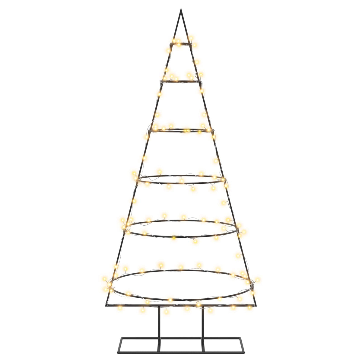 Metalen kerstboom met standaard KUOPIO 150 cm Warmwit Staal