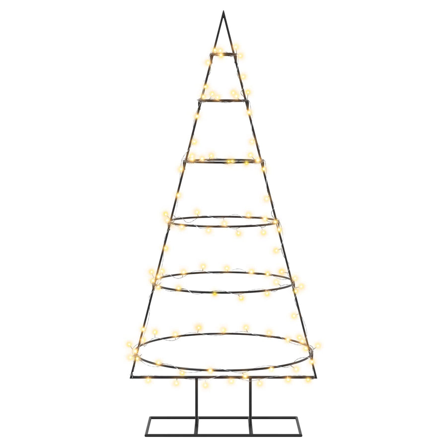Metalen kerstboom met standaard KUOPIO 150 cm Warmwit Staal