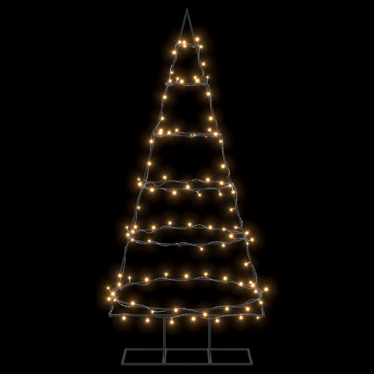 Metalen kerstboom met standaard KUOPIO 150 cm Warmwit Staal