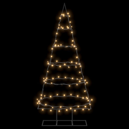 Metalen kerstboom met standaard KUOPIO 150 cm Warmwit Staal