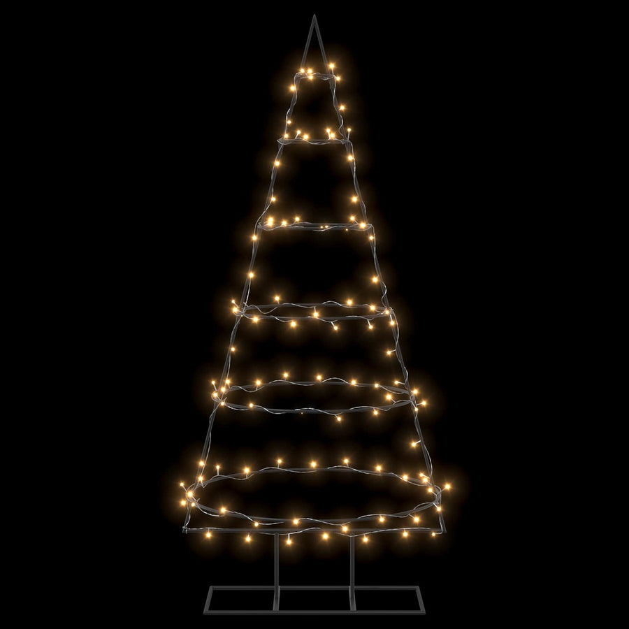 Metalen kerstboom met standaard KUOPIO 150 cm Warmwit Staal