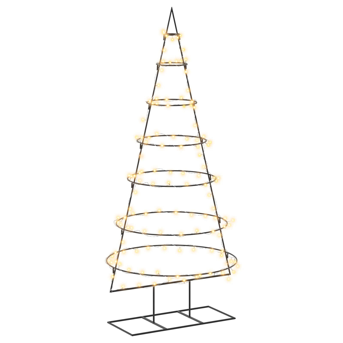 Metalen kerstboom met standaard KUOPIO 180 cm Warmwit Staal