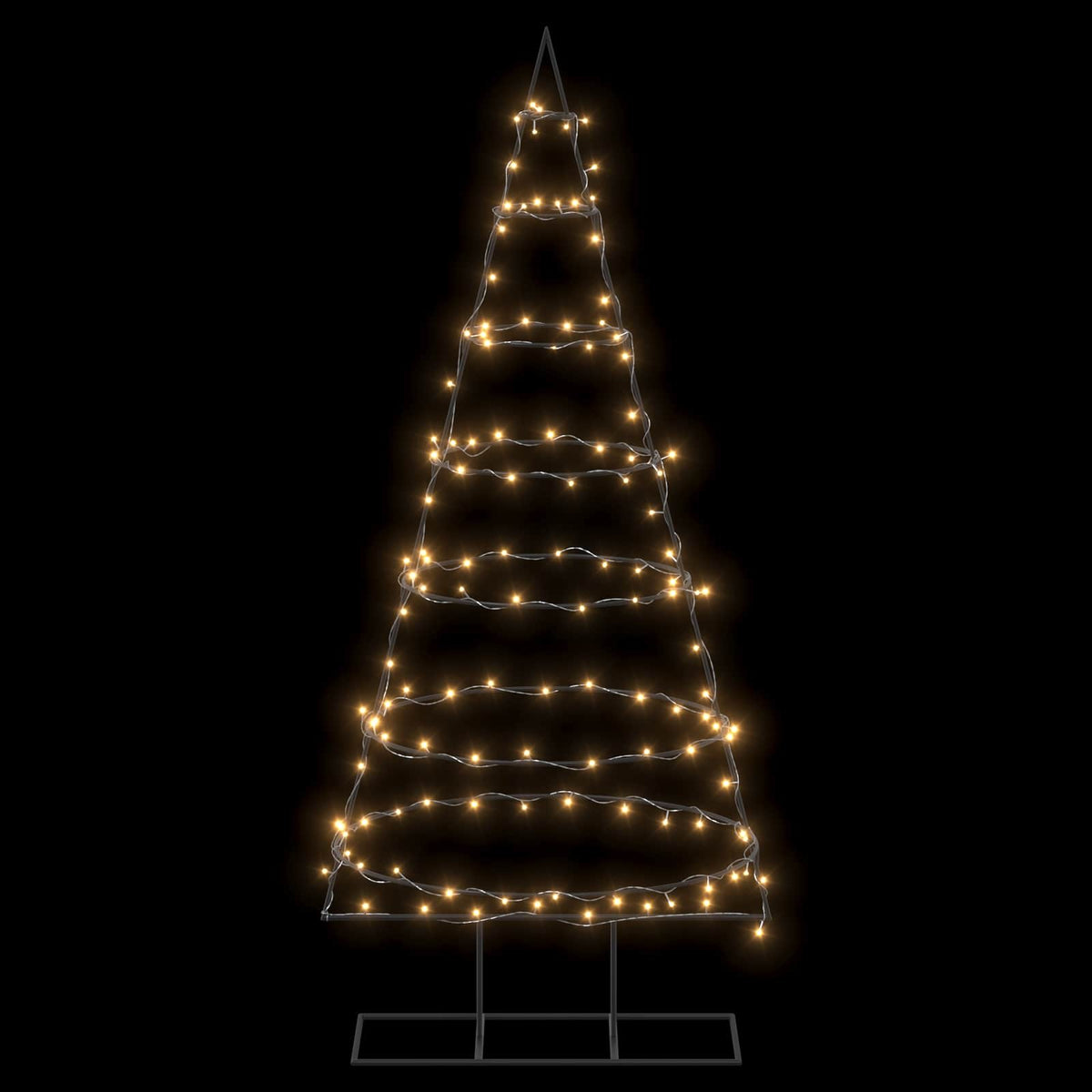 Metalen kerstboom met standaard KUOPIO 180 cm Warmwit Staal
