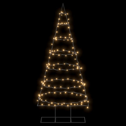 Metalen kerstboom met standaard KUOPIO 180 cm Warmwit Staal