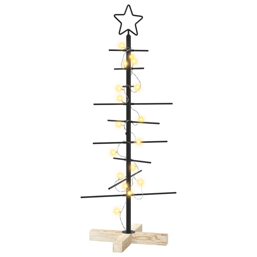 Metalen kerstboom met standaard KUOPIO 90 cm Warmwit Staal