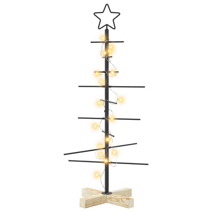 Metalen kerstboom met standaard KUOPIO 90 cm Warmwit Staal