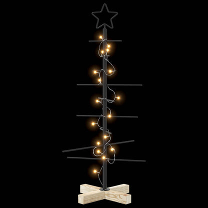 Metalen kerstboom met standaard KUOPIO 90 cm Warmwit Staal