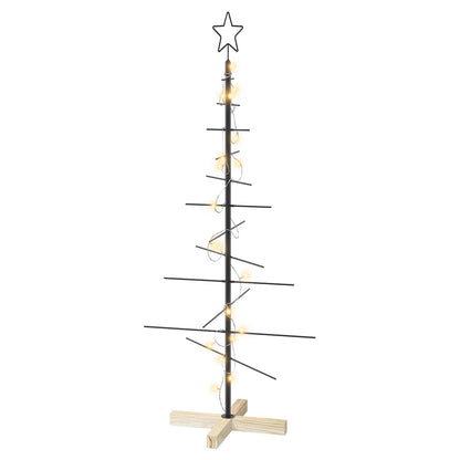 Metalen kerstboom met standaard KUOPIO 120 cm Warmwit Staal
