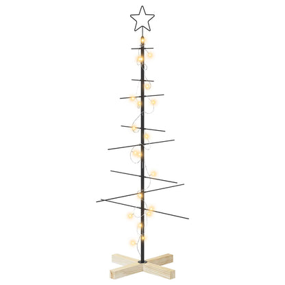 Metalen kerstboom met standaard KUOPIO 120 cm Warmwit Staal