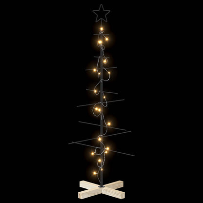 Metalen kerstboom met standaard KUOPIO 120 cm Warmwit Staal