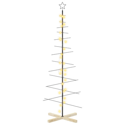 Metalen kerstboom met standaard KUOPIO 180 cm Warmwit Staal