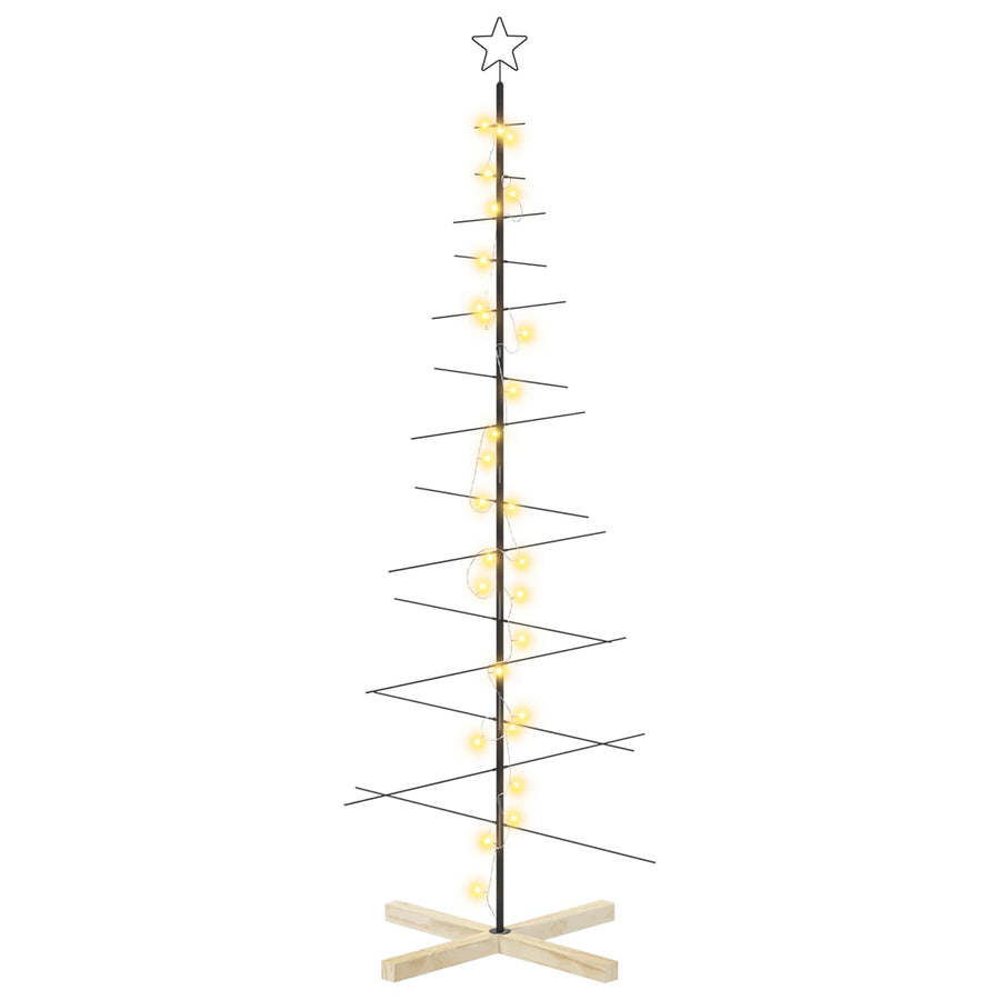 Metalen kerstboom met standaard KUOPIO 180 cm Warmwit Staal