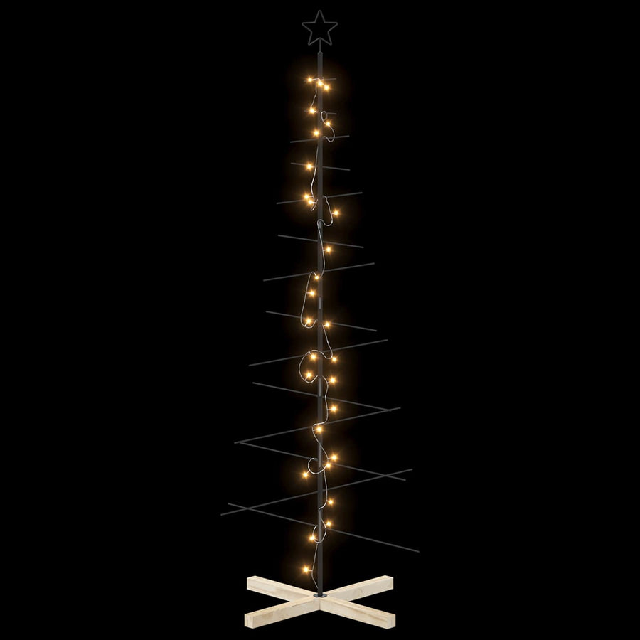 Metalen kerstboom met standaard KUOPIO 180 cm Warmwit Staal
