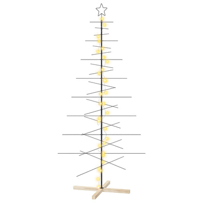 Metalen kerstboom met standaard KUOPIO 210 cm Warmwit Staal