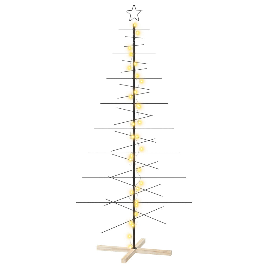 Metalen kerstboom met standaard KUOPIO 210 cm Warmwit Staal