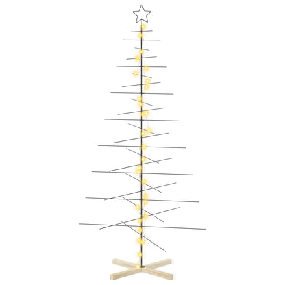 Metalen kerstboom met standaard KUOPIO 210 cm Warmwit Staal
