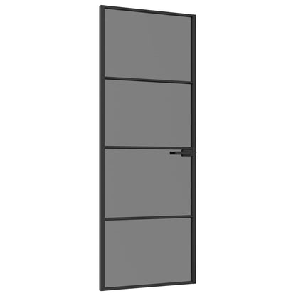 Binnendeur 76 x 201,5 cm Gelaagd Glas en Aluminium