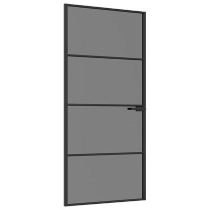 Binnendeur 93 x 201,5 cm Gelaagd Glas en Aluminium