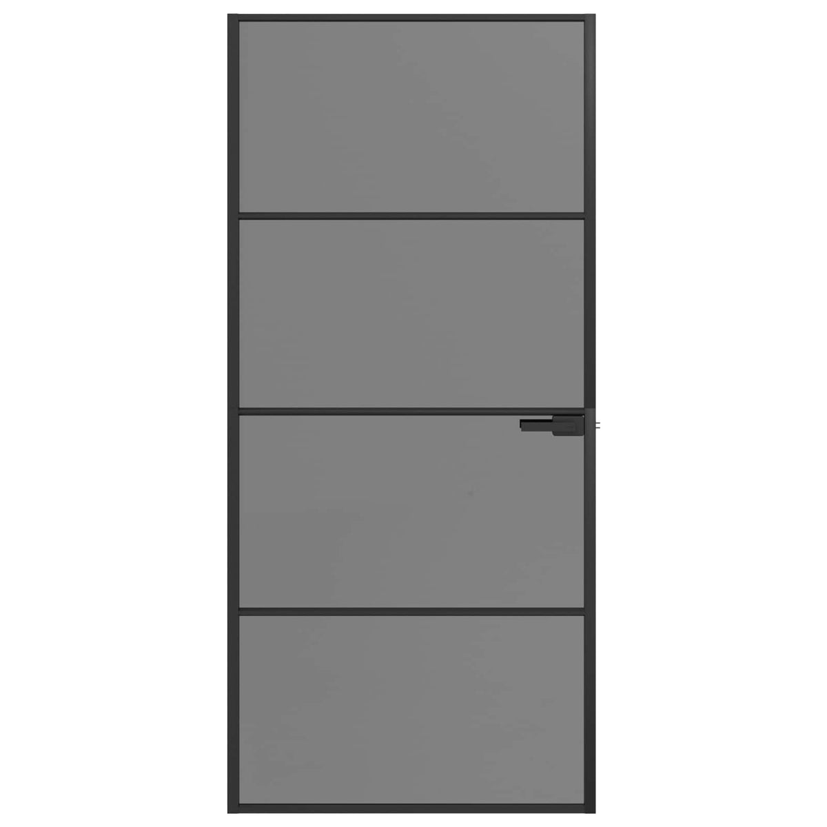 Binnendeur 93 x 201,5 cm Gelaagd Glas en Aluminium