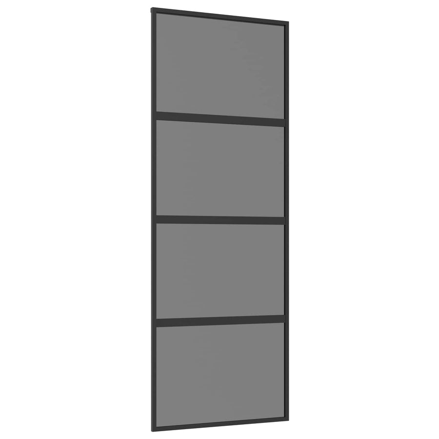 Schuifdeur 76 x 205 cm Gelaagd Glas en Aluminium