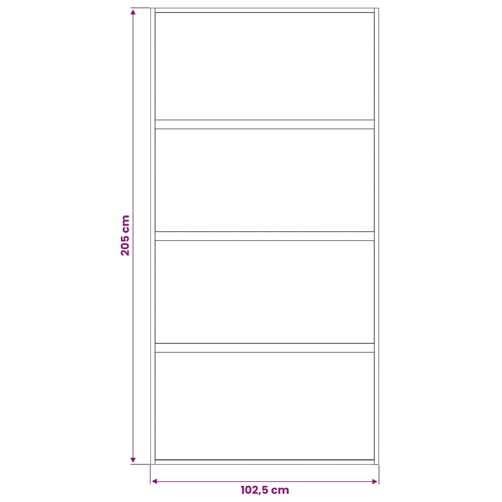 Schuifdeur 102.5 x 205 cm Gelaagd Glas en Aluminium