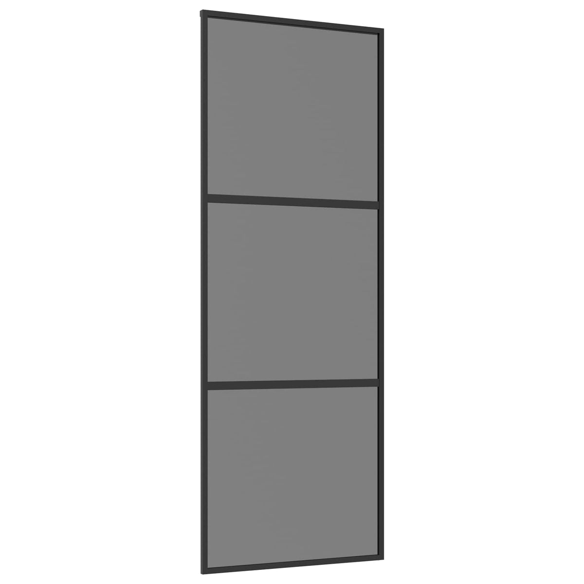 Schuifdeur 76 x 205 cm Gelaagd Glas en Aluminium
