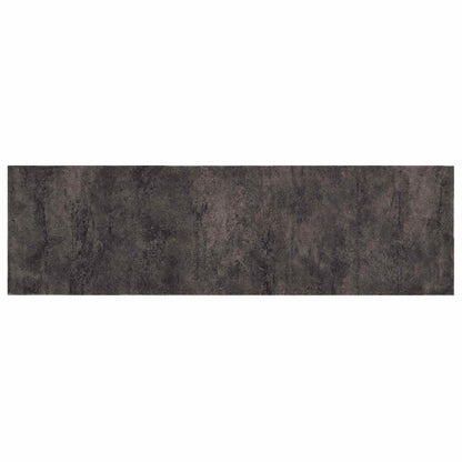 Keuken Vloerkleed zwart beton 180 x 60 cm 100% Polyamide
