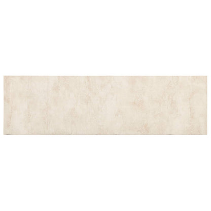 Keuken Vloerkleed crèmekleurig beton 180 x 60 cm 100% Polyamide