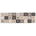 Keukenmat grijs-beige mozaïek 150x45 cm