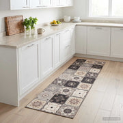 Keukenlooplaken grijs-beige mozaïek 300x60 cm
