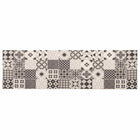 Keukenmat grijze mozaïek 180x60 cm polyamide