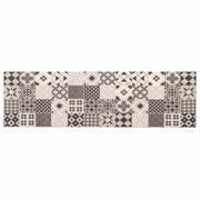 Keukenmat grijze mozaïek 180x60 cm polyamide