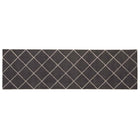 Keukenmat 150x45 cm antraciet geruit polyamide