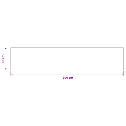 Keuken Vloerkleed Antraciet geruit 300 x 60 cm 100% Polyamide