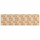 Keukenmat 150x45 cm beige pootjespatroon polyamide