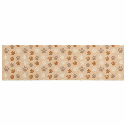 Keuken Vloerkleed Beige poten 150 x 45 cm 100% Polyamide
