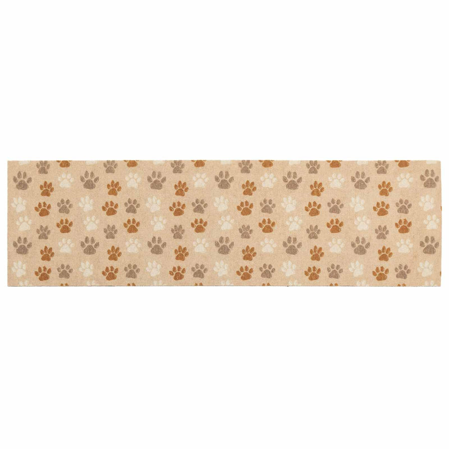Keuken Vloerkleed Beige poten 300 x 60 cm 100% Polyamide