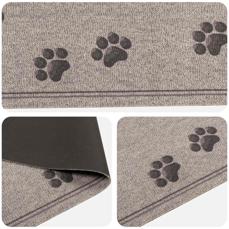 Keuken Vloerkleed Grijze poten 180 x 60 cm 100% Polyamide