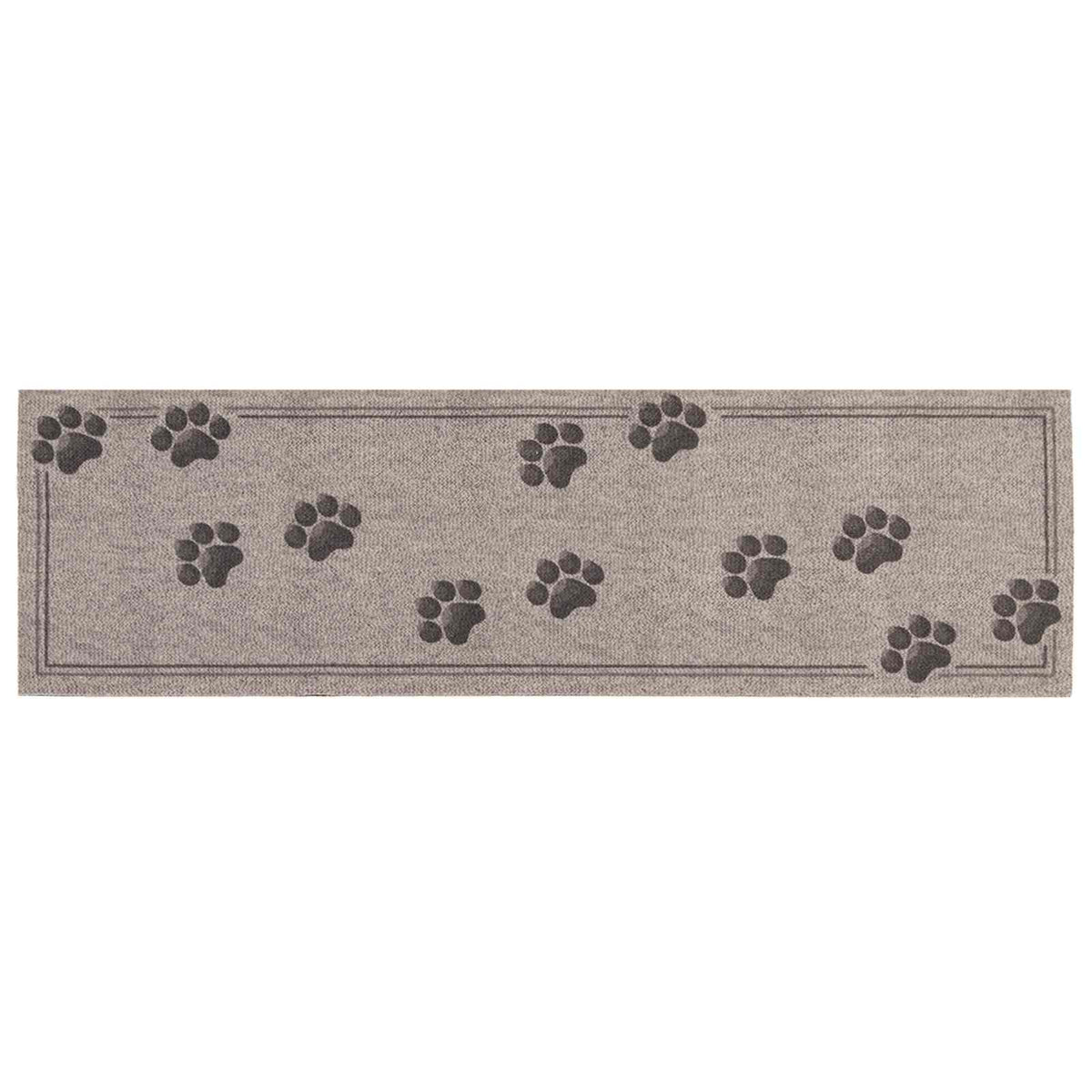 Keuken Vloerkleed Grijze poten 180 x 60 cm 100% Polyamide
