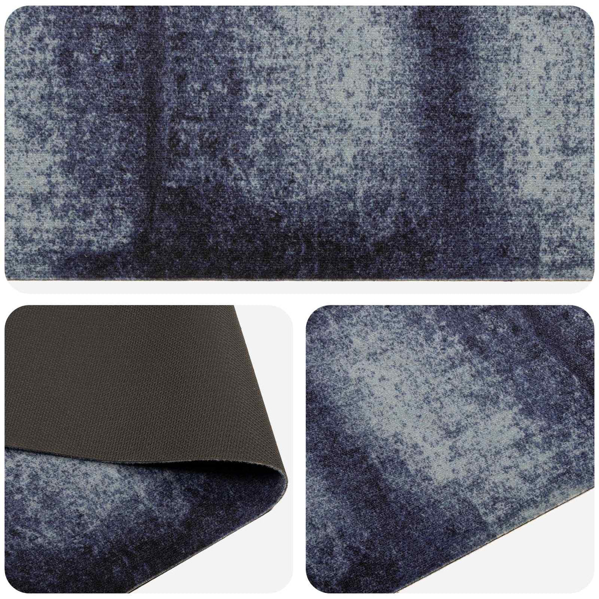 Keuken Vloerkleed Blauwe Schaduw 180 x 60 cm 100% Polyamide