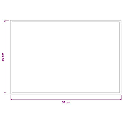 Deurmat Lichtgrijs 60 x 40 cm 100% Polyamide