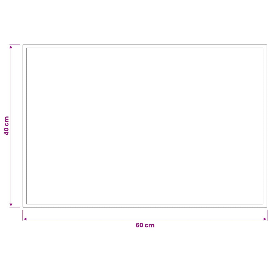 Deurmat Lichtgrijs 60 x 40 cm 100% Polyamide