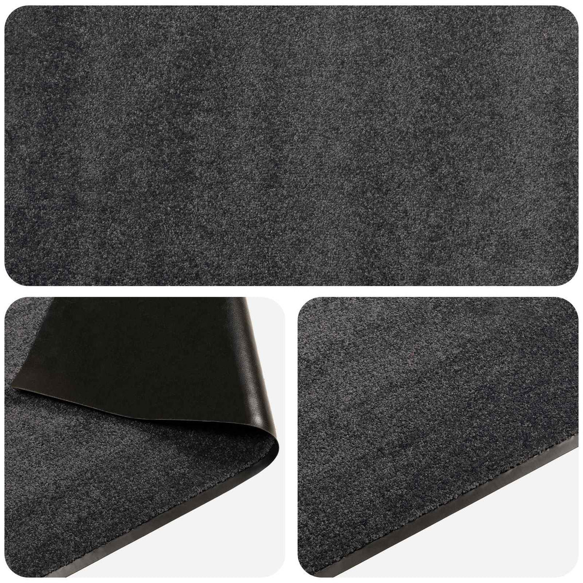 Deurmat Lichtgrijs 90 x 60 cm 100% Polyamide