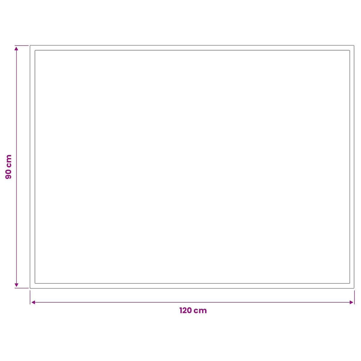 Deurmat Lichtgrijs 120 x 90 cm 100% Polyamide