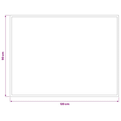 Deurmat Lichtgrijs 120 x 90 cm 100% Polyamide
